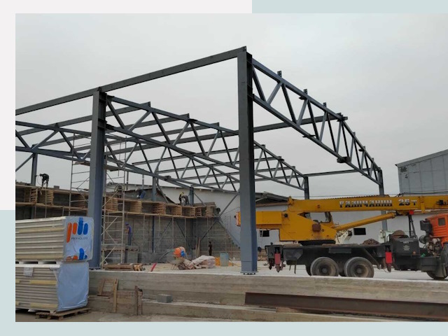 Строительство цехов в Моршанске