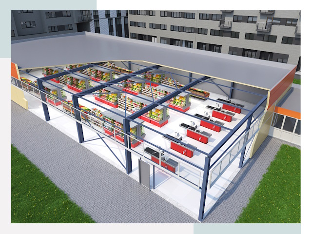 Строительство магазинов в Моршанск от 623 руб. за м²