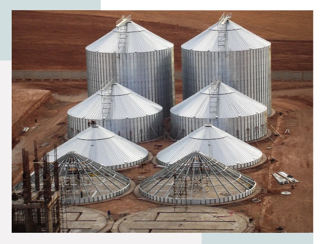 Строительство зерновых силосов в Моршанске