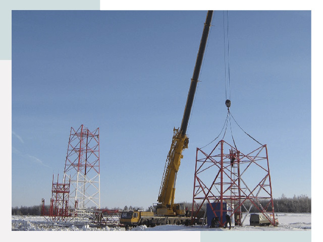 Монтаж вышек связи в Моршанске