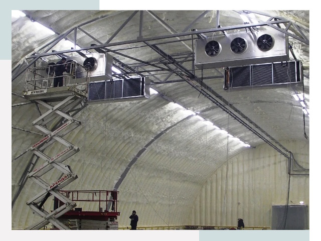Оснащение ангаров в Моршанске