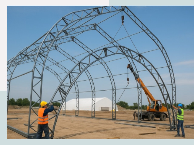 Монтаж ангаров в Моршанске от 623 руб. - Надежно и быстро